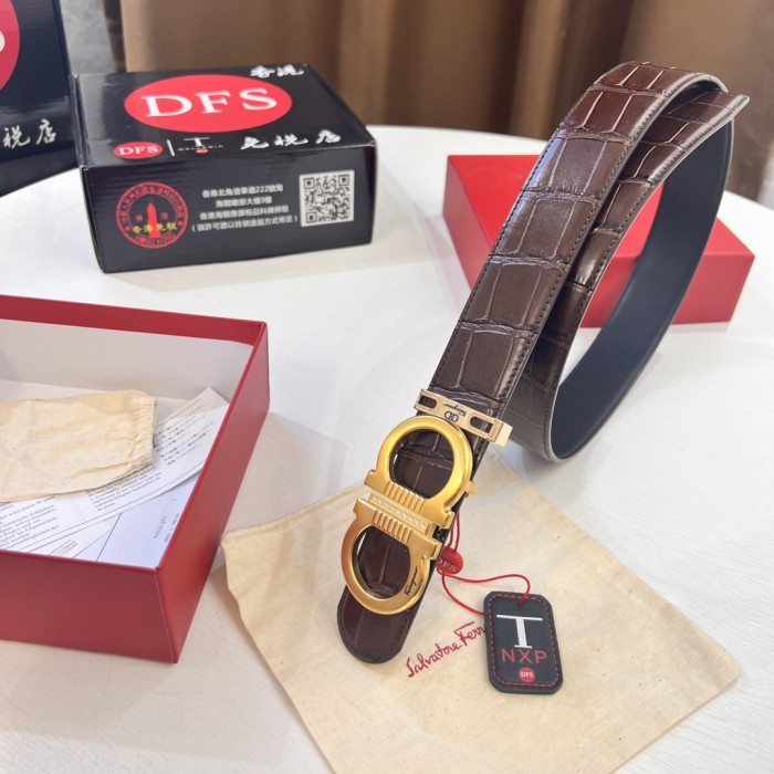 Streetwear Belt Ferragamo 320444 size:3.5cm