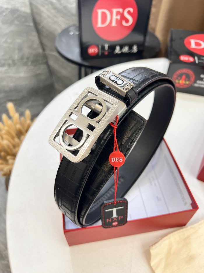 Streetwear Belt Ferragamo 320483 size:3.5cm