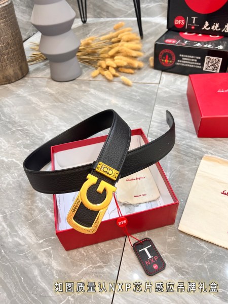 Streetwear Belt Ferragamo 320830 size:3.5cm