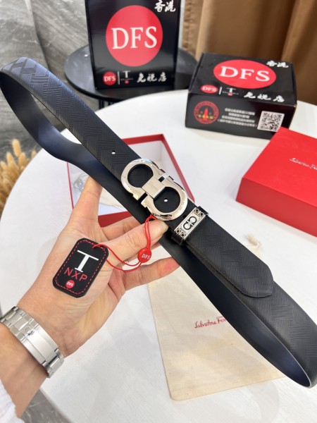 Streetwear Belt Ferragamo 320494 size:3.5cm