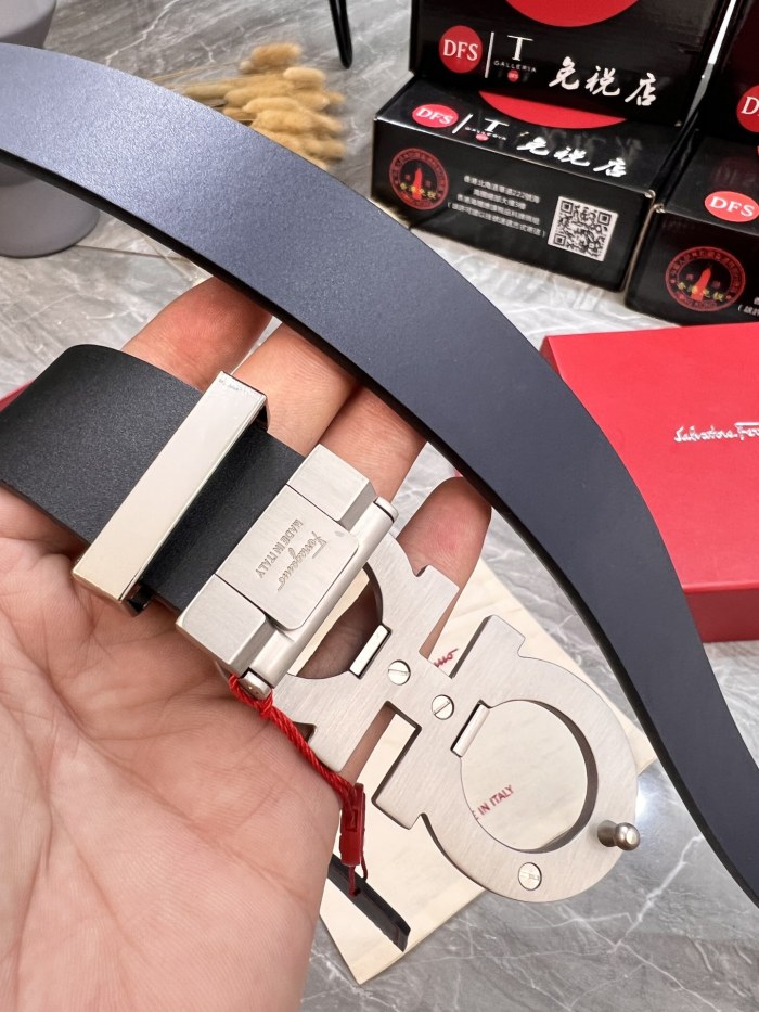 Streetwear Belt Ferragamo 320856 size:3.5cm