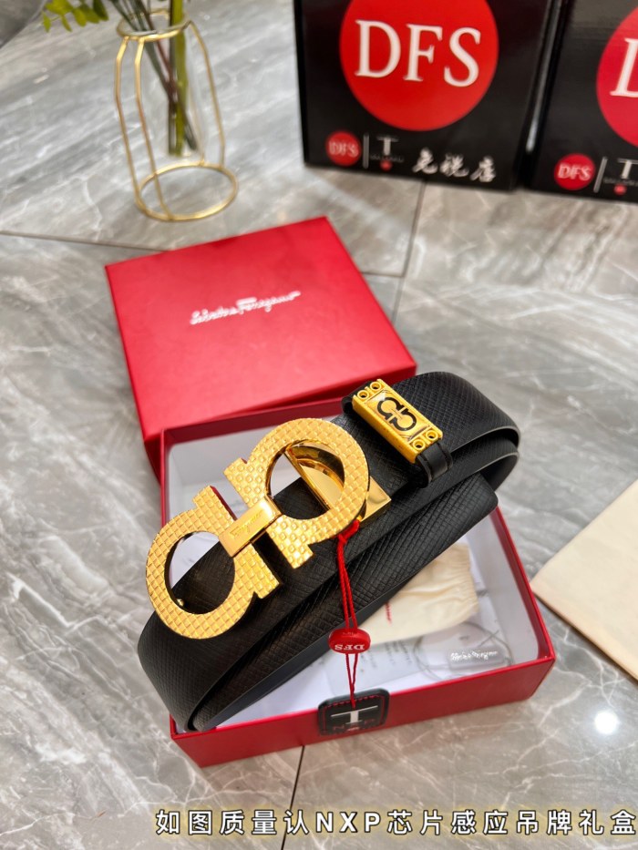 Streetwear Belt Ferragamo 320834 size:3.5cm