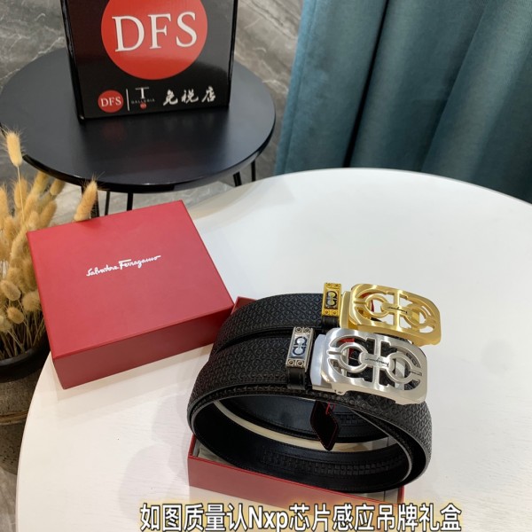 Streetwear Belt Ferragamo 320696 size:3.5cm