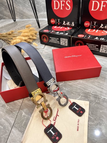 Streetwear Belt Ferragamo 320885 size:3.5cm