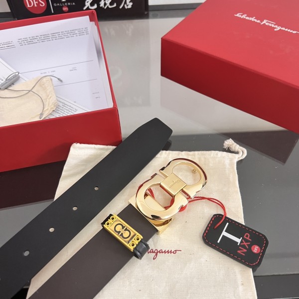 Streetwear Belt Ferragamo 320725 size:3.5cm