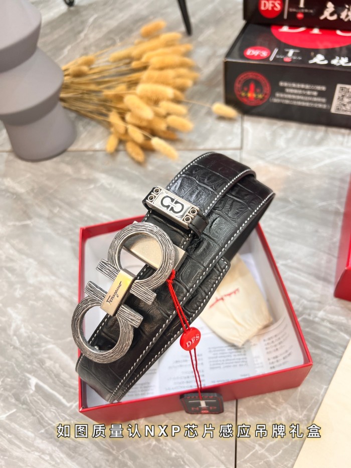 Streetwear Belt Ferragamo 320802 size:3.5cm