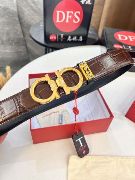 Streetwear Belt Ferragamo 320586 size:3.5cm