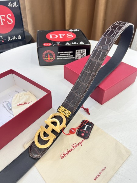 Streetwear Belt Ferragamo 320846 size:3.5cm