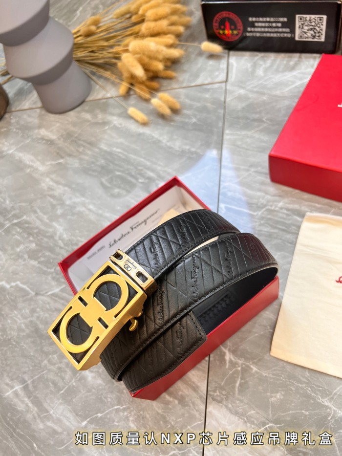 Streetwear Belt Ferragamo 320865 size:3.5cm