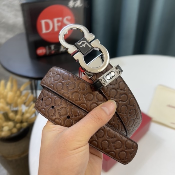 Streetwear Belt Ferragamo 320907 size:3.5cm