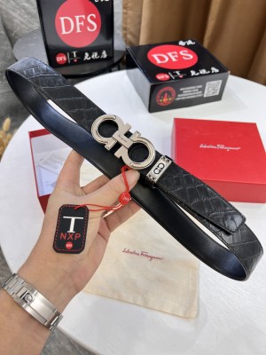 Streetwear Belt Ferragamo 320366 size:3.5cm