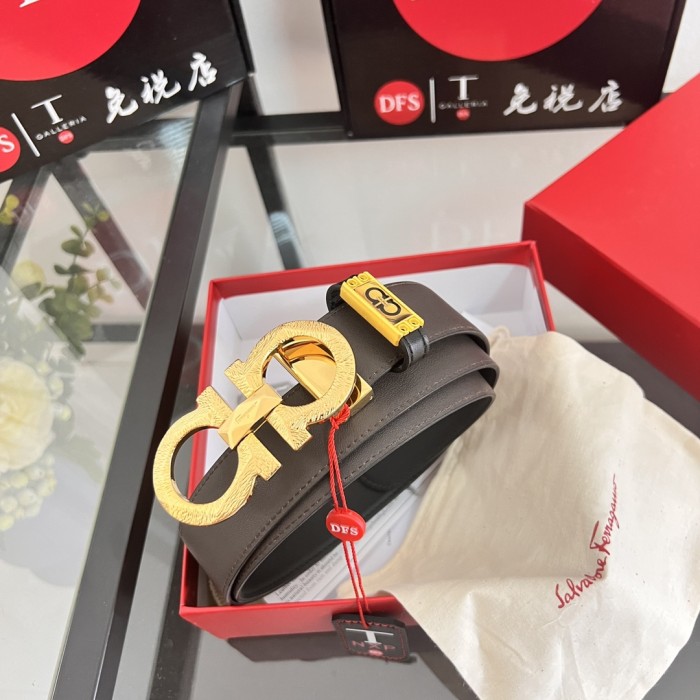 Streetwear Belt Ferragamo 320739 size:3.5cm