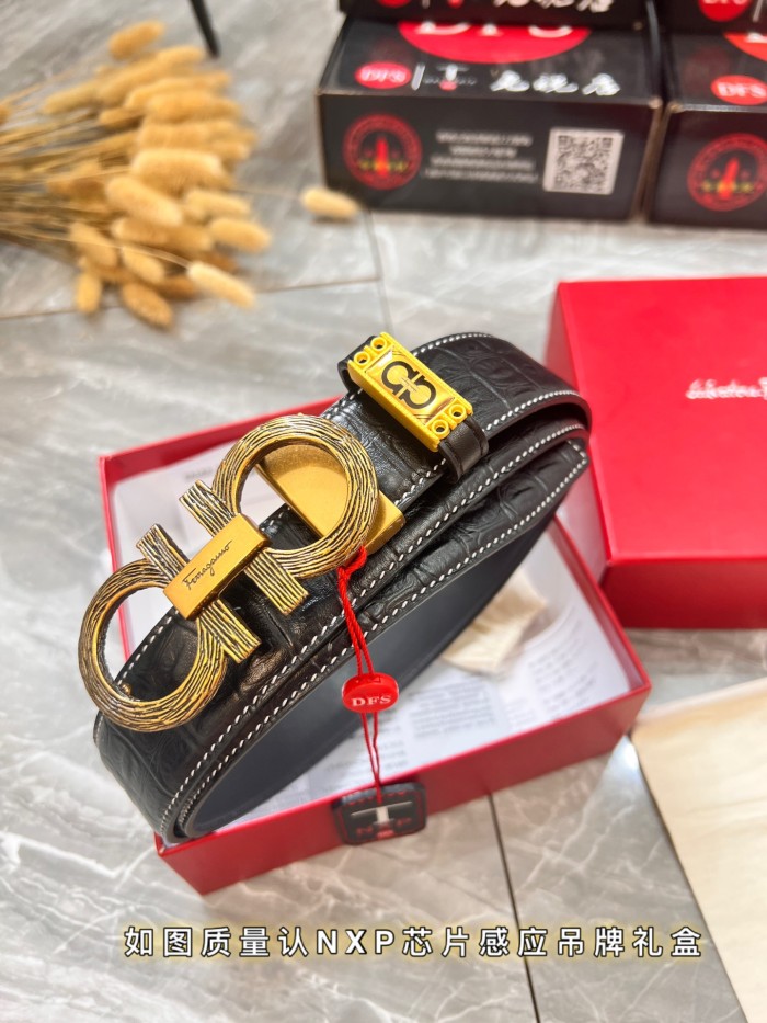 Streetwear Belt Ferragamo 320803 size:3.5cm