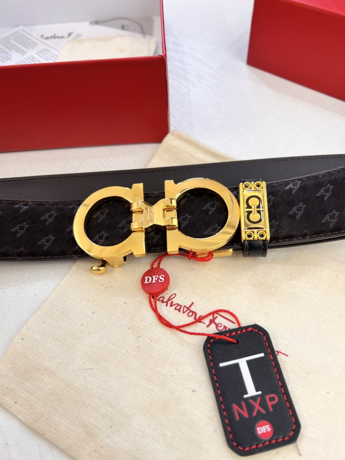 Streetwear Belt Ferragamo 320787 size:3.5cm