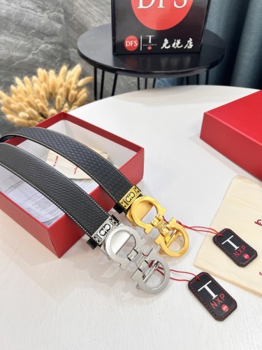 Streetwear Belt Ferragamo 320688 size:3.5cm