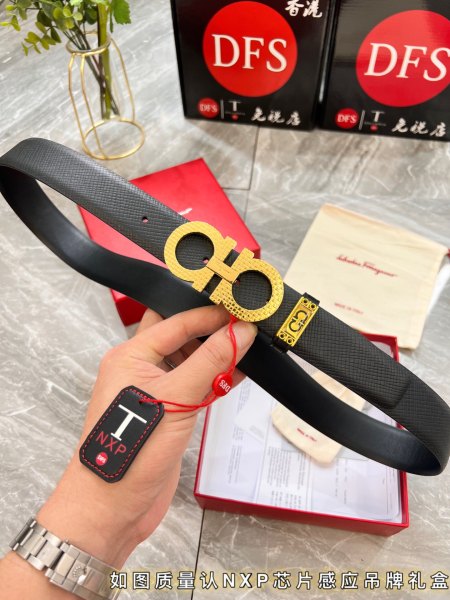 Streetwear Belt Ferragamo 320834 size:3.5cm