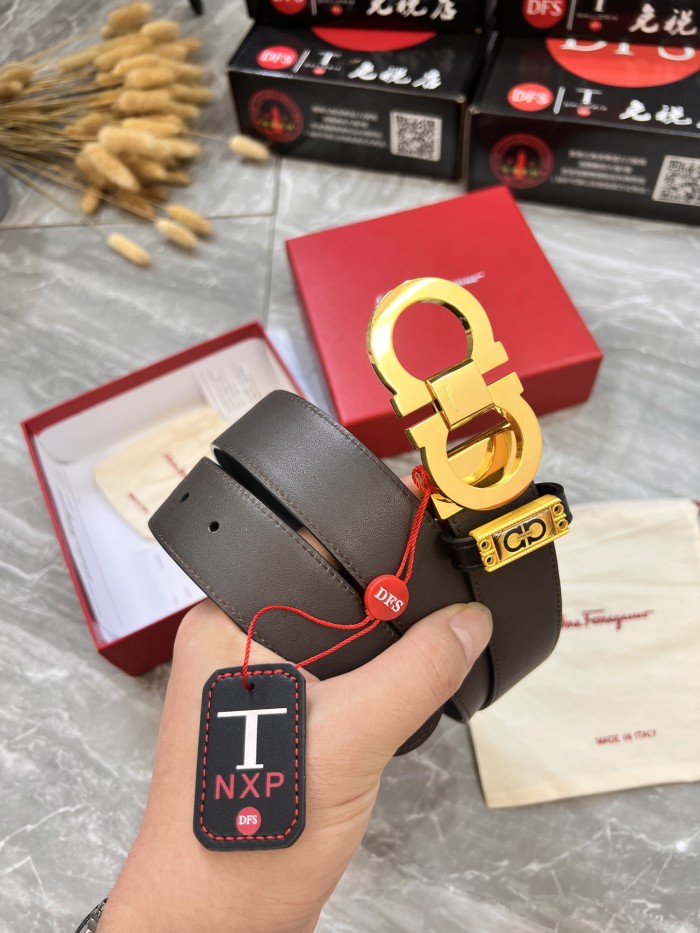 Streetwear Belt Ferragamo 320824 size:3.5cm