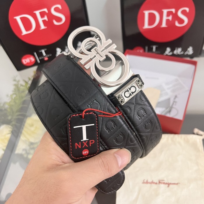 Streetwear Belt Ferragamo 320719 size:3.5cm