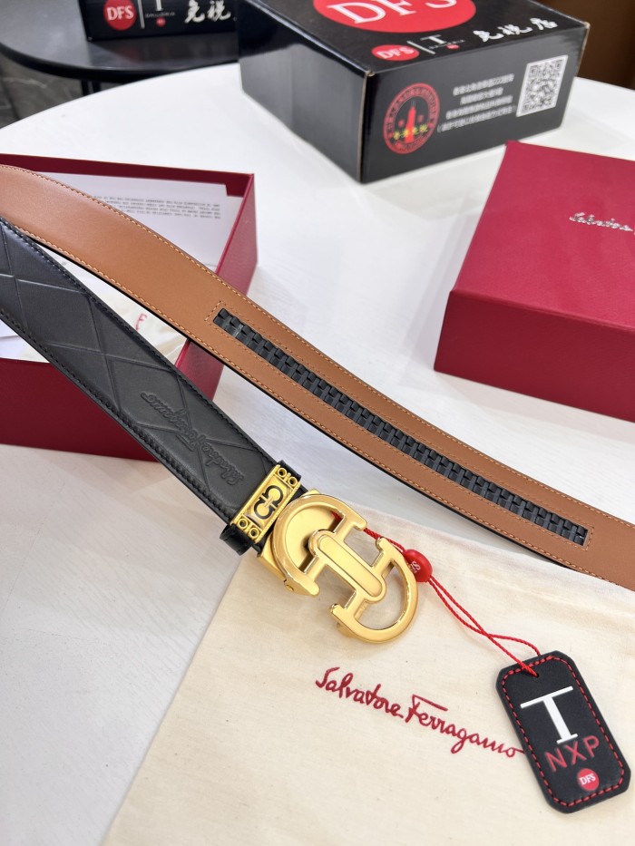 Streetwear Belt Ferragamo 320928 size:3.5cm