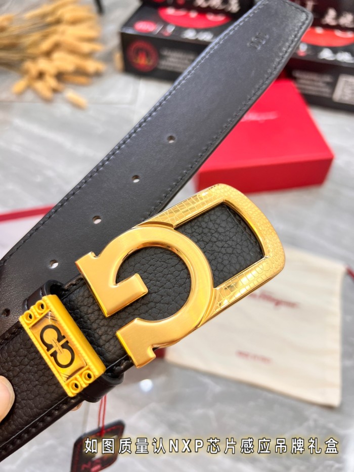 Streetwear Belt Ferragamo 320830 size:3.5cm