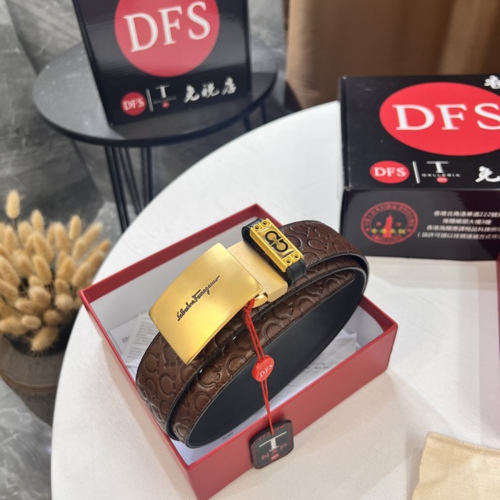 Streetwear Belt Ferragamo 320566 size:3.5cm