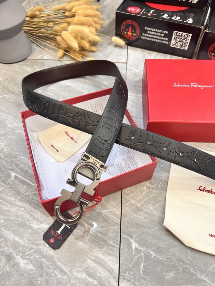 Streetwear Belt Ferragamo 320869 size:3.5cm