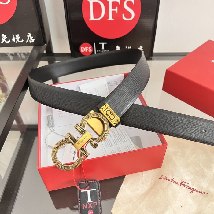 Streetwear Belt Ferragamo 320748 size:3.5cm