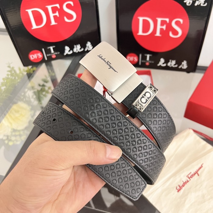 Streetwear Belt Ferragamo 320734 size:3.5cm