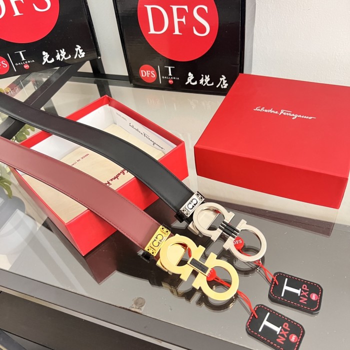 Streetwear Belt Ferragamo 320710 size:3.5cm