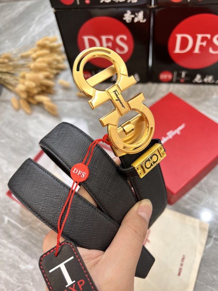 Streetwear Belt Ferragamo 320888 size:3.5cm