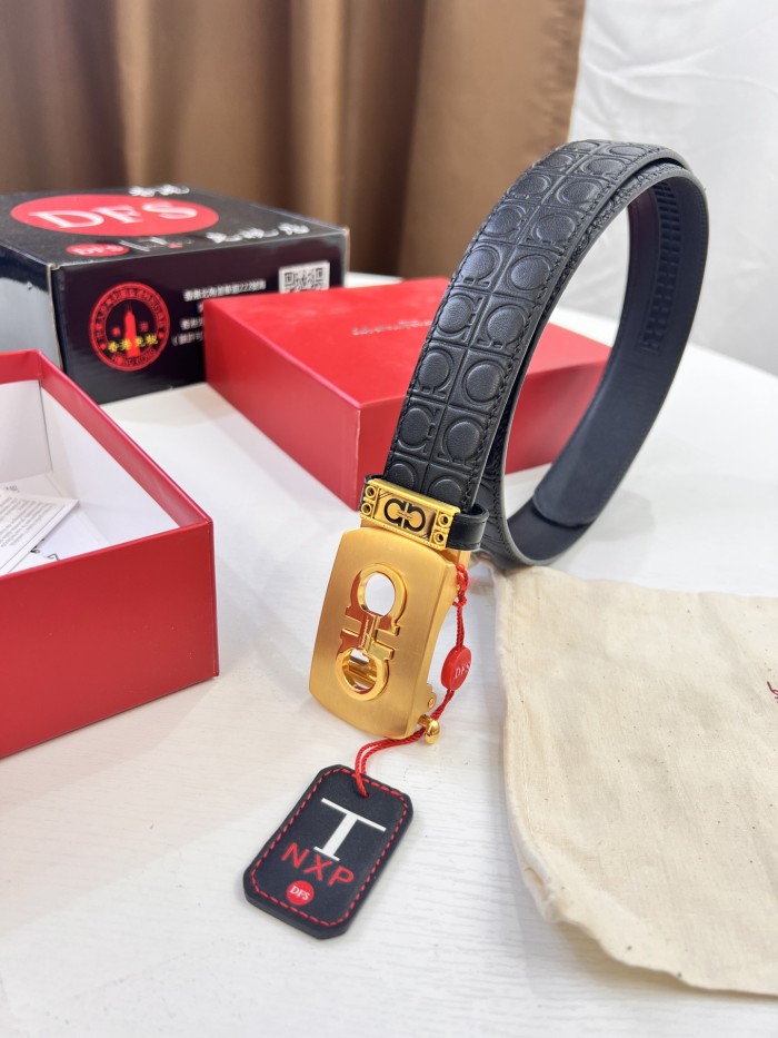 Streetwear Belt Ferragamo 320381 size:3.5cm