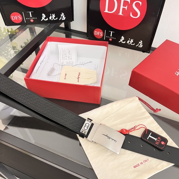 Streetwear Belt Ferragamo 320734 size:3.5cm