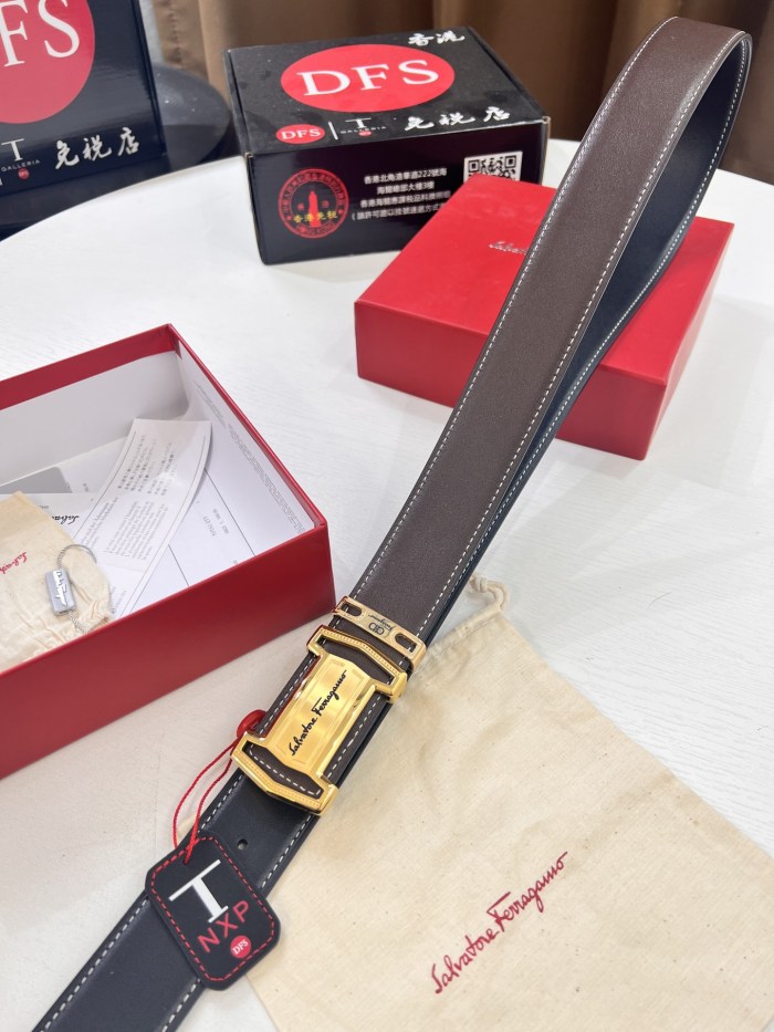 Streetwear Belt Ferragamo 320524 size:3.5cm