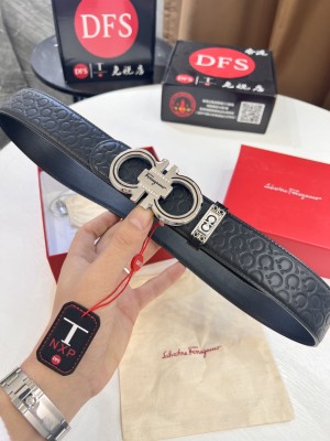 Streetwear Belt Ferragamo 320499 size:3.5cm