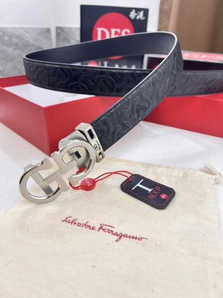 Streetwear Belt Ferragamo 320649 size:3.5cm