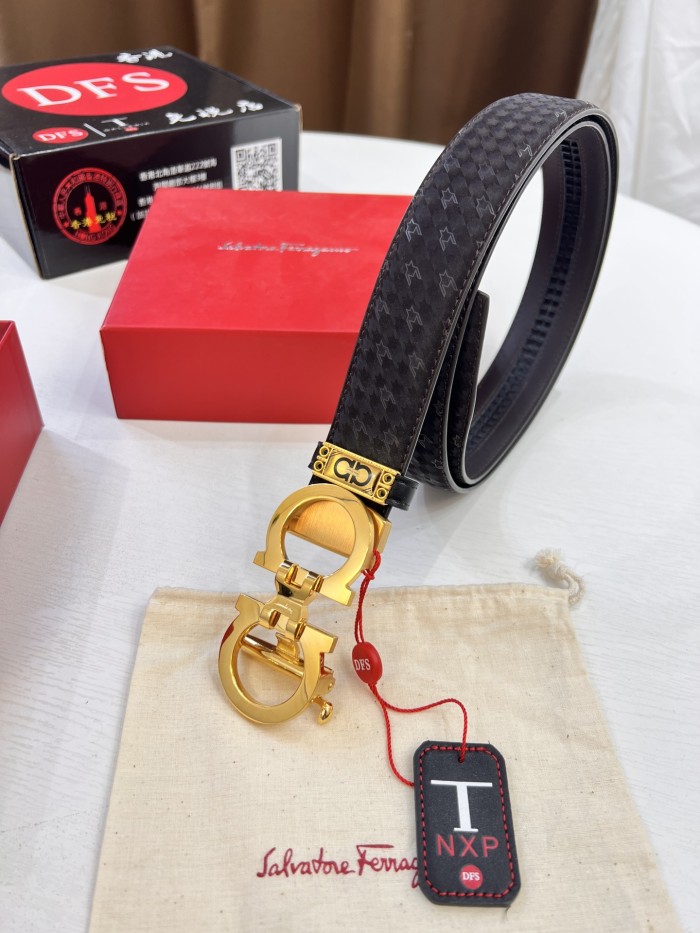 Streetwear Belt Ferragamo 320787 size:3.5cm