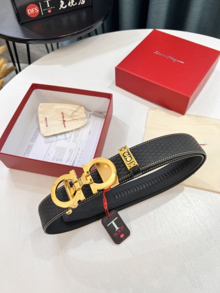 Streetwear Belt Ferragamo 320689 size:3.5cm