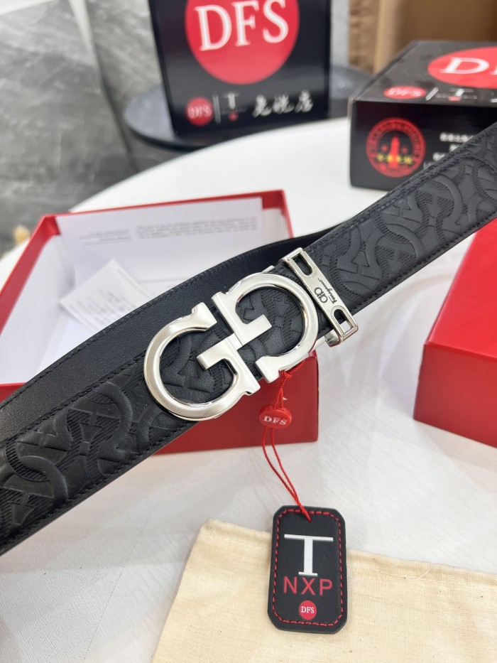 Streetwear Belt Ferragamo 320649 size:3.5cm