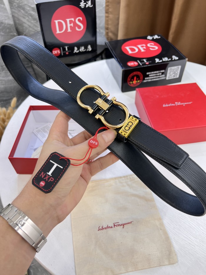 Streetwear Belt Ferragamo 320367 size:3.5cm