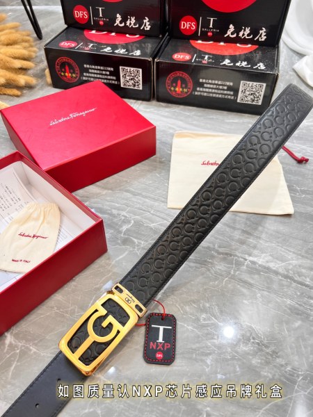 Streetwear Belt Ferragamo 320773 size:3.5cm