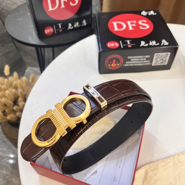 Streetwear Belt Ferragamo 320444 size:3.5cm