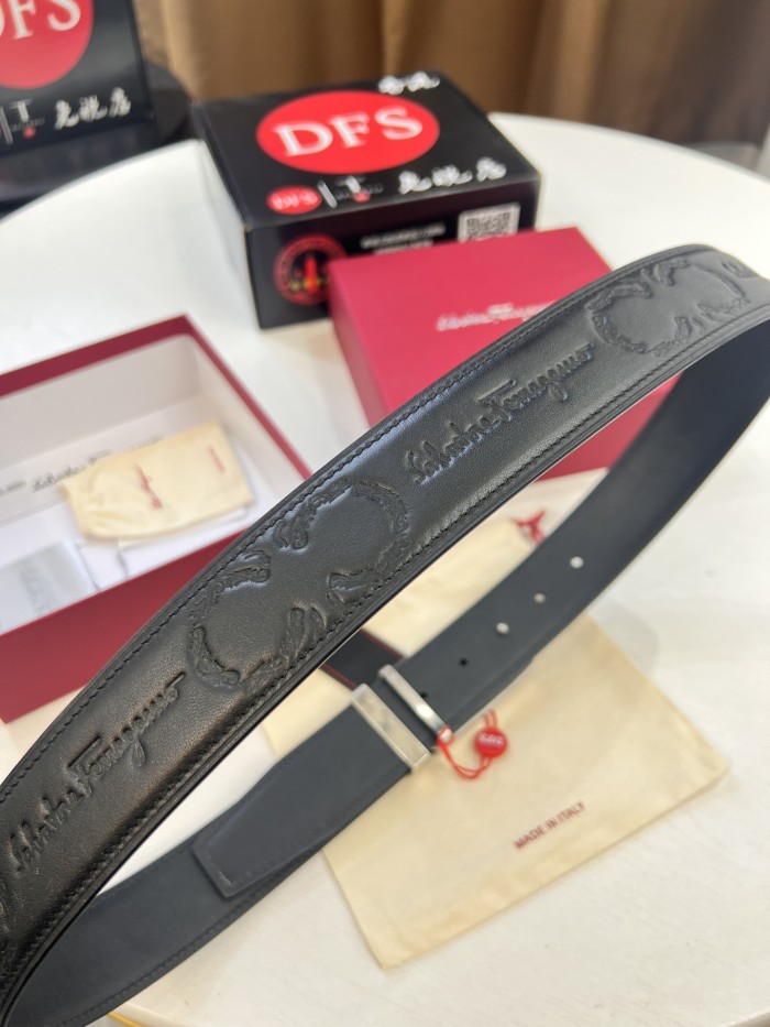 Streetwear Belt Ferragamo 320814 size:3.5cm