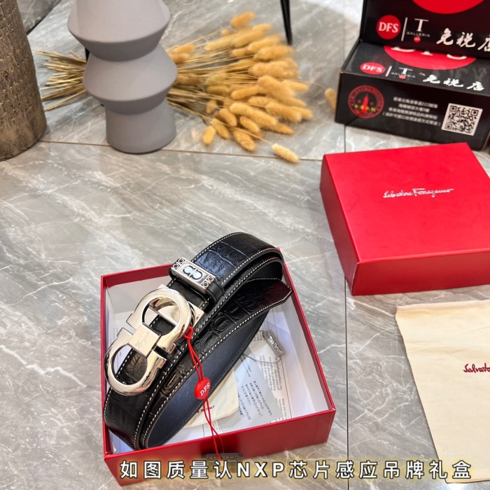 Streetwear Belt Ferragamo 320783 size:3.5cm