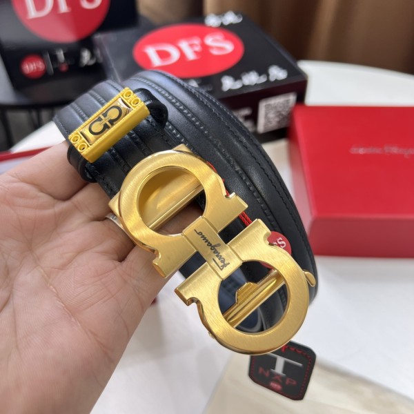 Streetwear Belt Ferragamo 320439 size:3.5cm