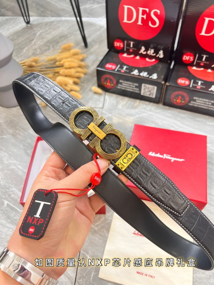 Streetwear Belt Ferragamo 320803 size:3.5cm