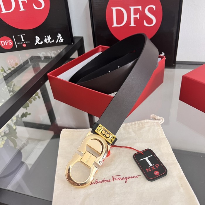 Streetwear Belt Ferragamo 320725 size:3.5cm
