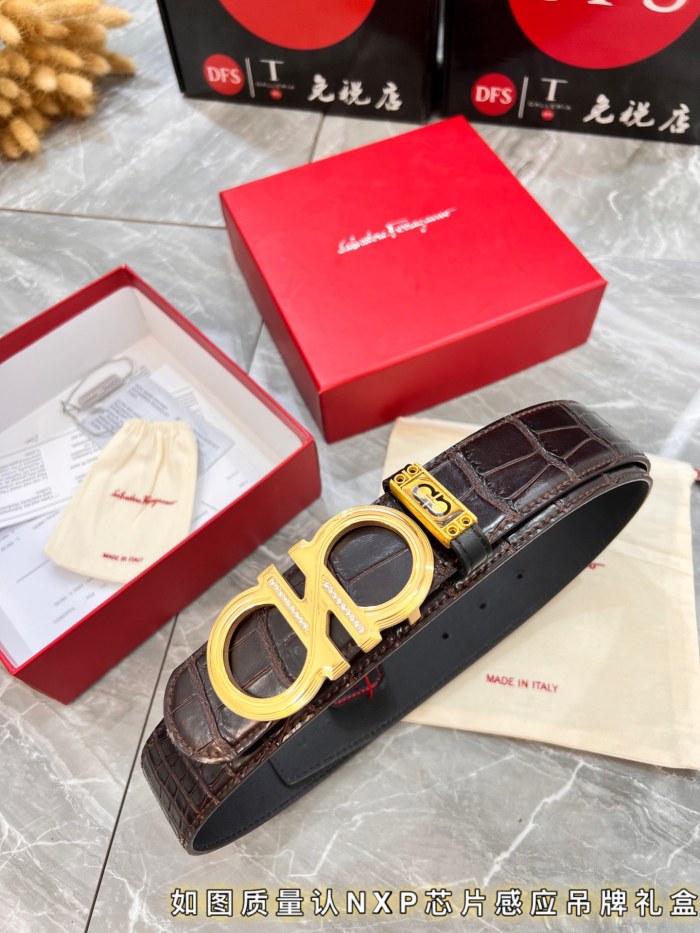 Streetwear Belt Ferragamo 320798 size:3.5cm