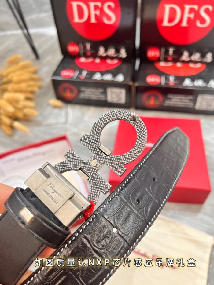 Streetwear Belt Ferragamo 320802 size:3.5cm