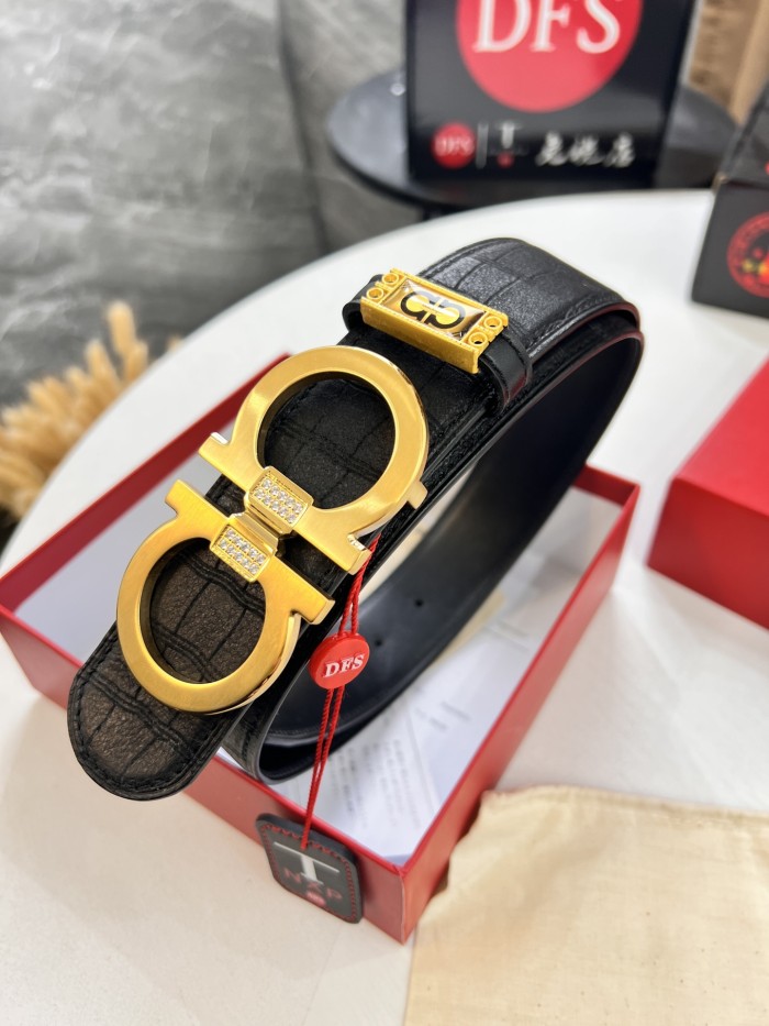 Streetwear Belt Ferragamo 320644 size:3.5cm