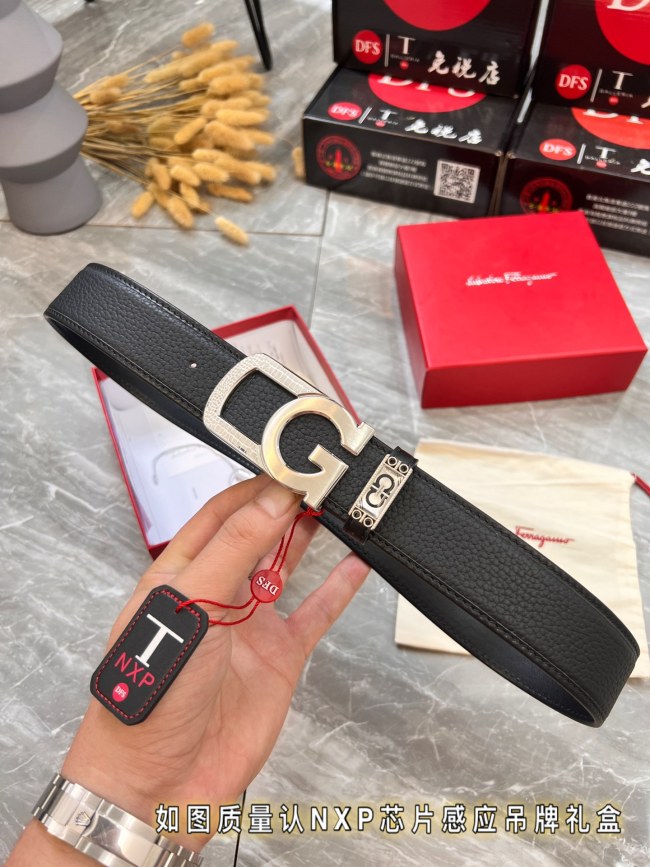 Streetwear Belt Ferragamo 320829 size:3.5cm